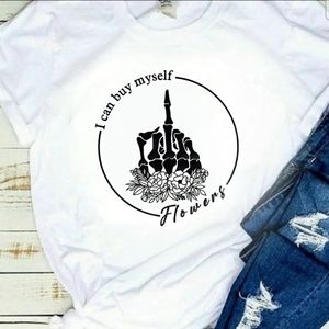 Miley Cyrus flowers shirt popular cute trending I can buy myself flowers